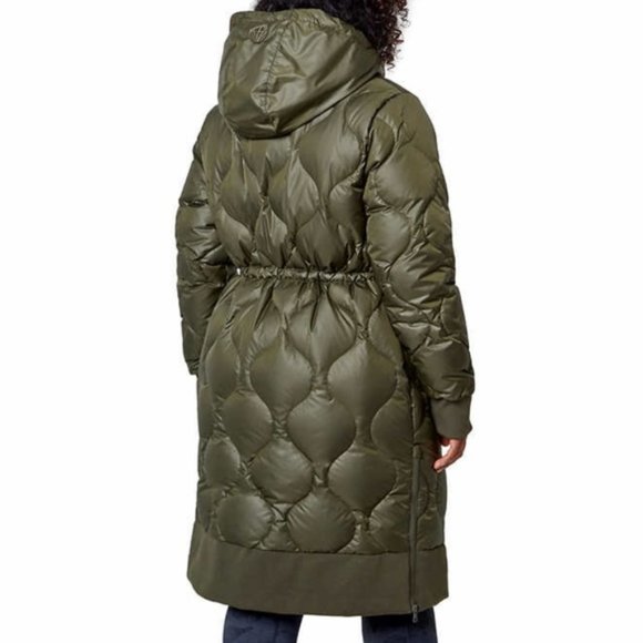MONDETTA Women Quilted Down Parka 650 Fill Power--Green - Picture 2 of 10